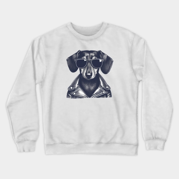 Dachshund Crewneck Sweatshirt by Delicious Art